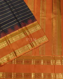 Black Kanjivaram Silk Saree T4760712