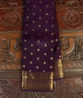Purple Soft Silk Saree T4811551