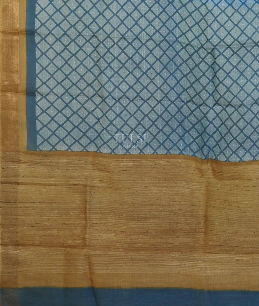Blue Kota Cotton Saree T4703024