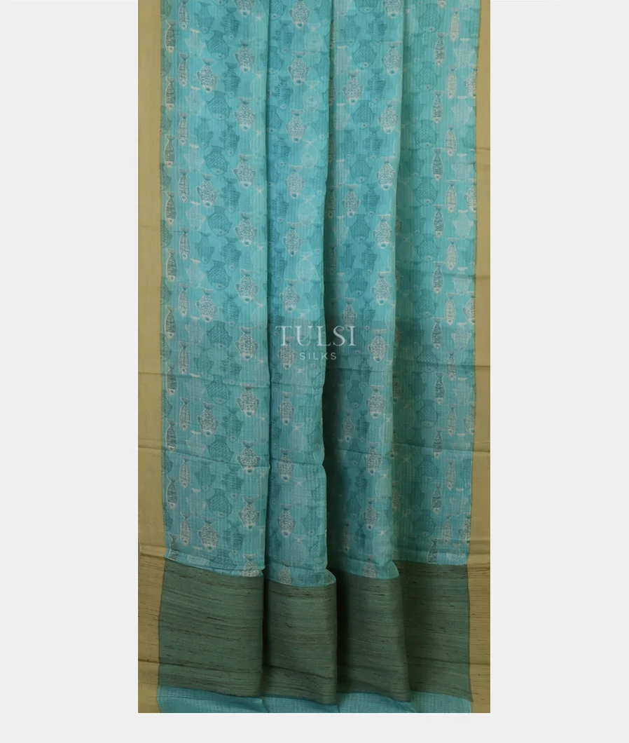 Blue Kota Cotton Saree T3549182
