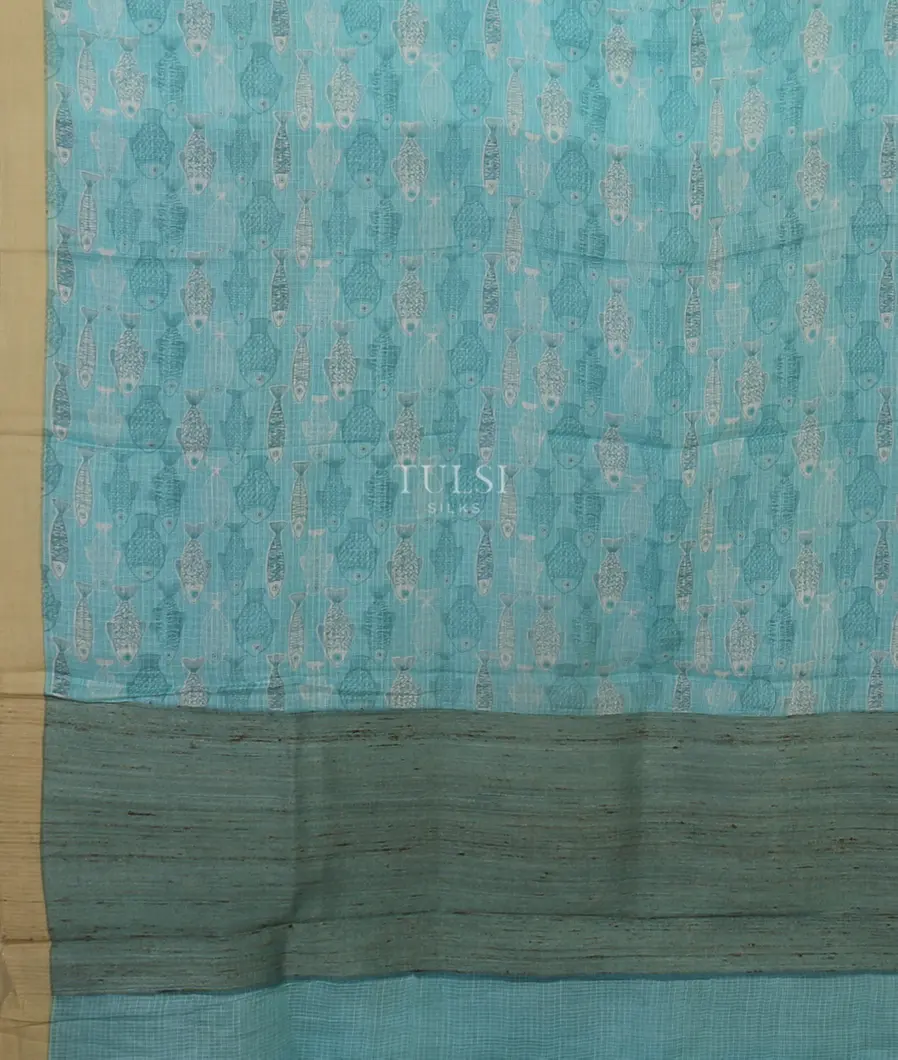 Blue Kota Cotton Saree T3549184