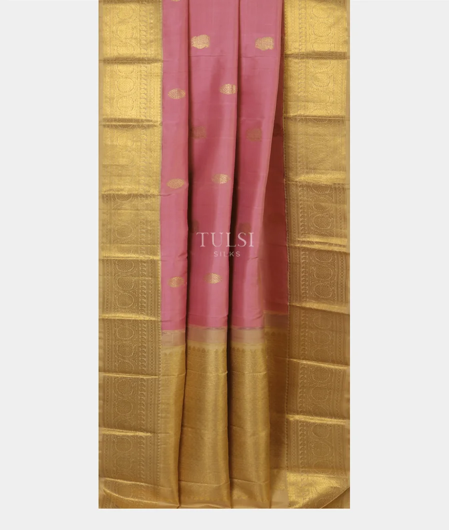 Pink Handwoven Kanjivaram Silk Saree T3751532