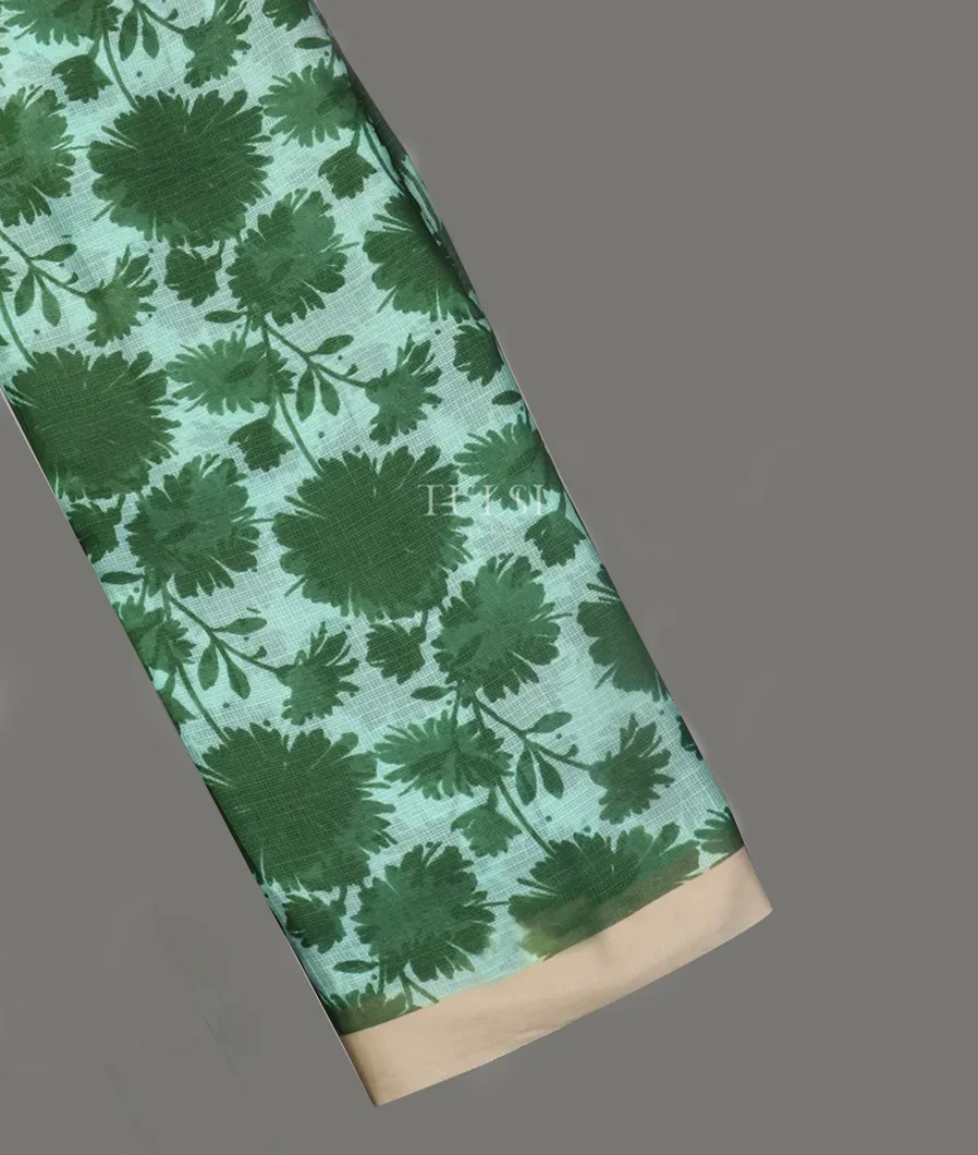 Green Kota Cotton Saree T470353-image