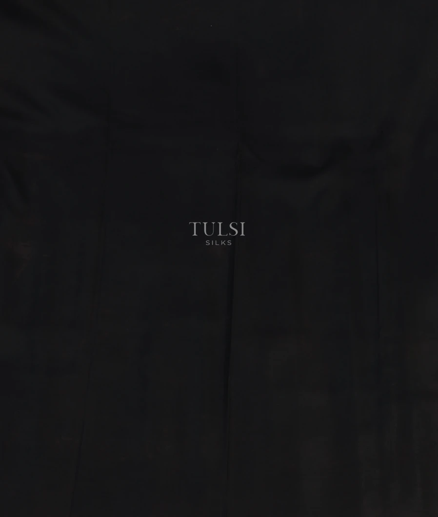 Black Ajrakh Silk Saree T4878703