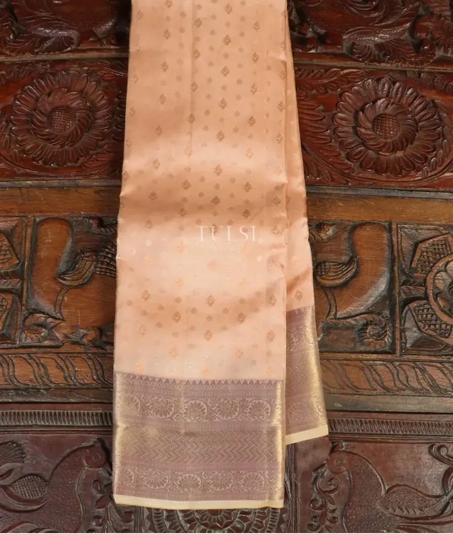 Beige Soft Silk Saree T481110-image
