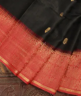 Black Dupion Raw Silk T3878092