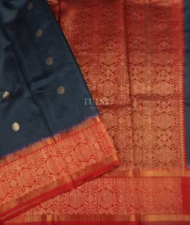 Blue Dupion Raw Silk T4889271