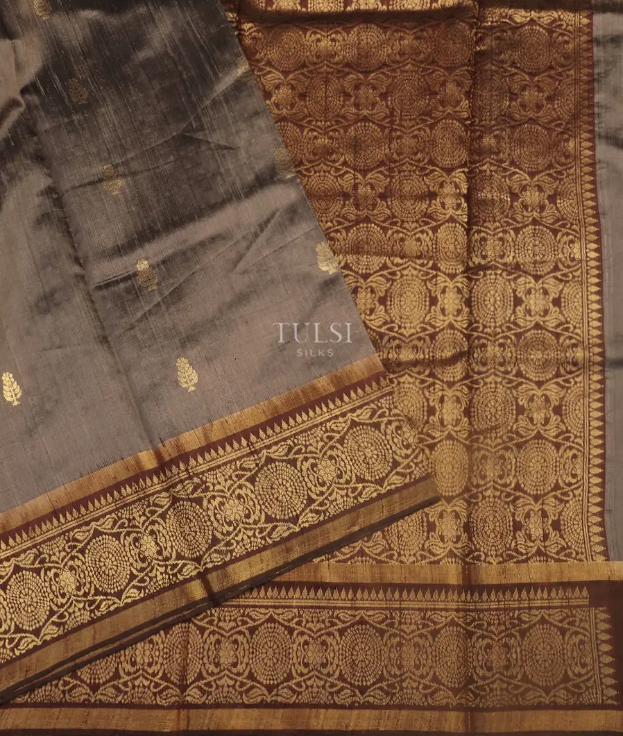 Grey Dupion Raw Silk T488924-image