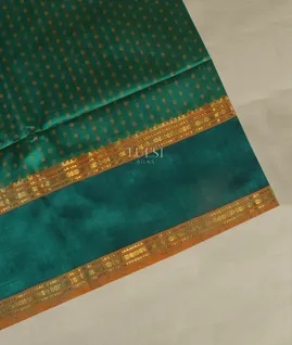 Greenish Blue  Silk Cotton Saree T4969341