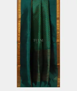 Greenish Blue  Silk Cotton Saree T4969342