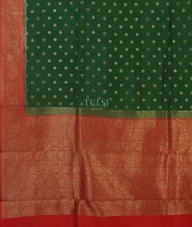 Green Banaras Tussar Saree T4929784