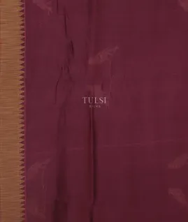 Purple Soft Printed Cotton Saree T4763073
