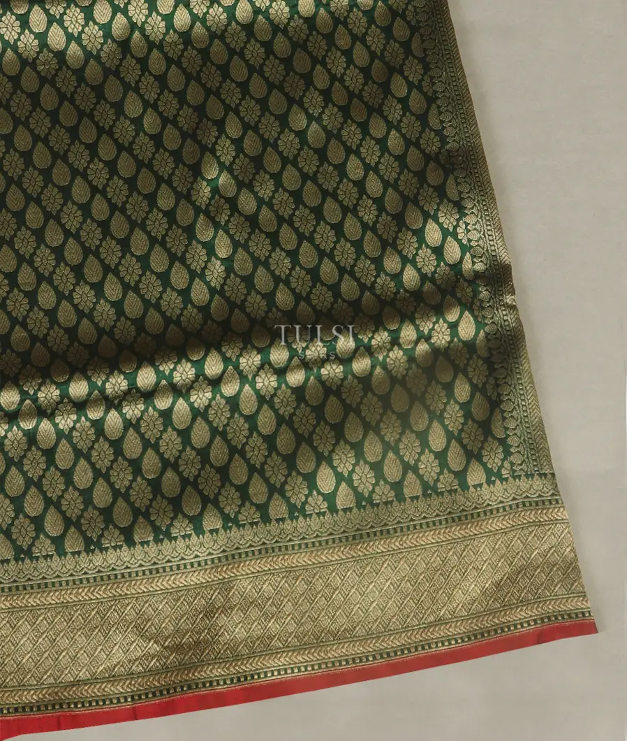 Green Banaras Silk Saree T410531-image