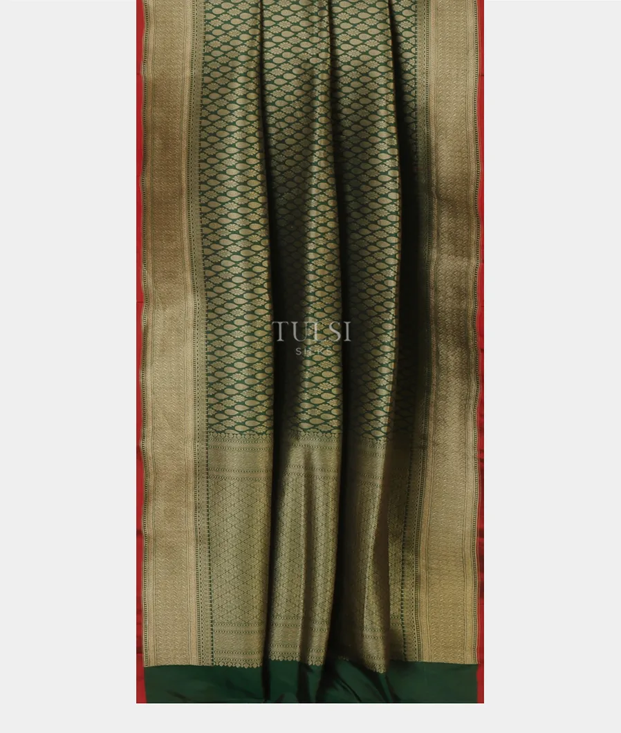Green Banaras Silk Saree T4105312