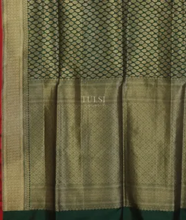 Green Banaras Silk Saree T4105314