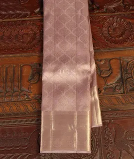 Mauve Pink Handwoven Kanjivaram Silk Saree T4815571
