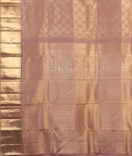 Mauve Pink Handwoven Kanjivaram Silk Saree T4815574