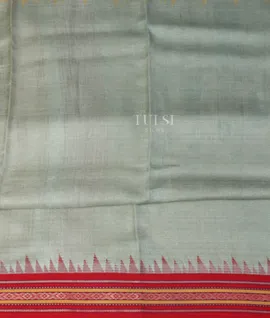 Greenish Grey Vidarbha Tussar Saree T4804263