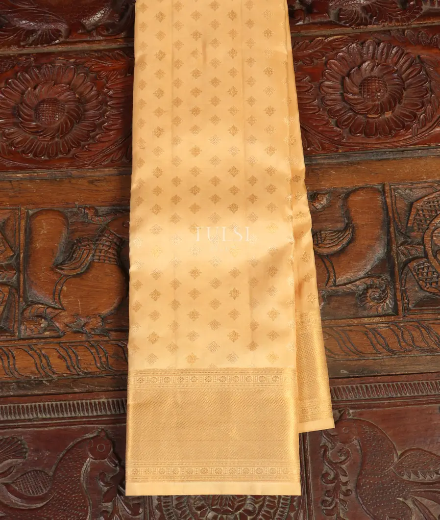 Cream Soft Silk Saree T481170-image