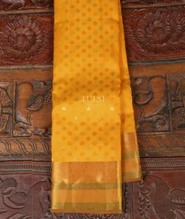 Yellow Soft Silk Saree T4986381