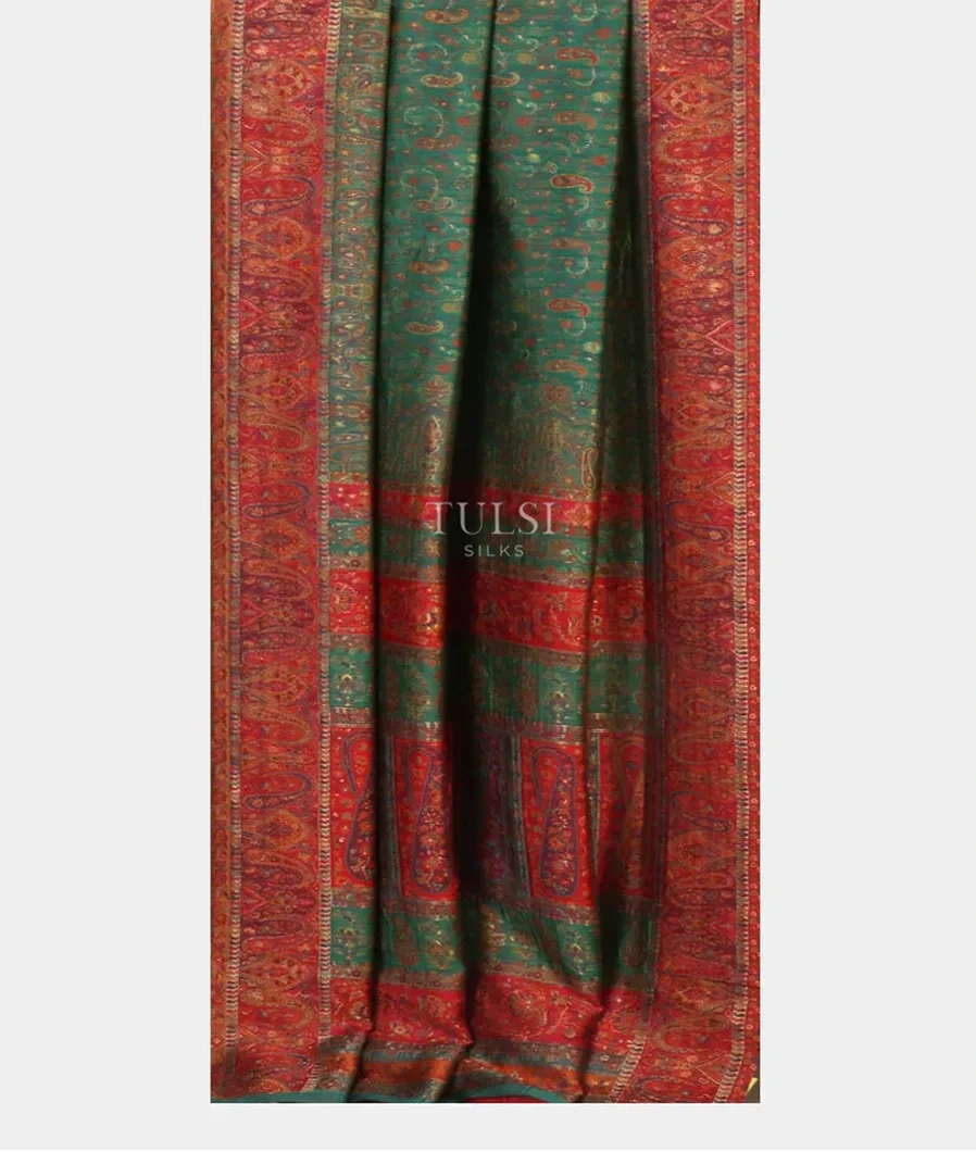 Green Cashmere Kani Silk Saree T4390862