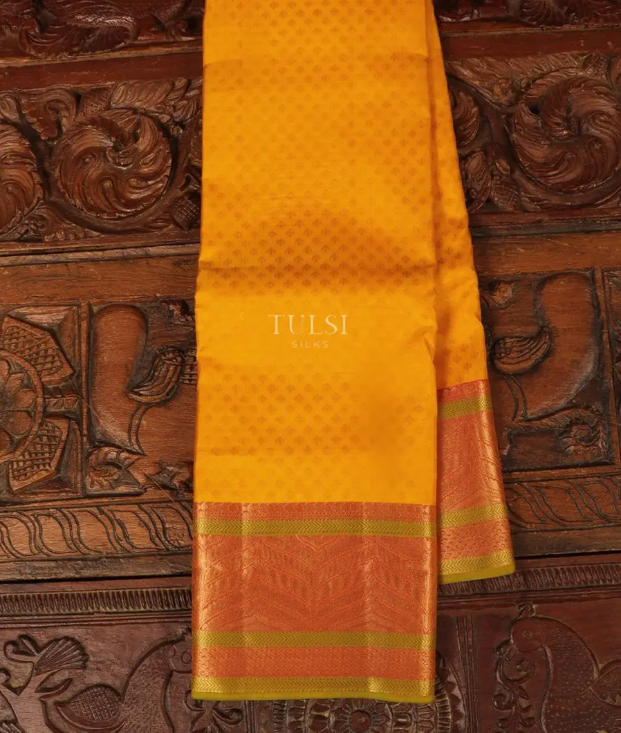 Yellow Soft Silk Saree T430044-image