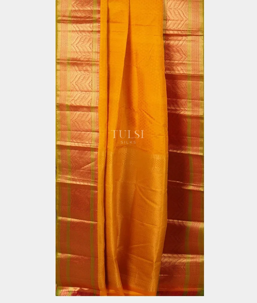 Yellow Soft Silk Saree T4300442
