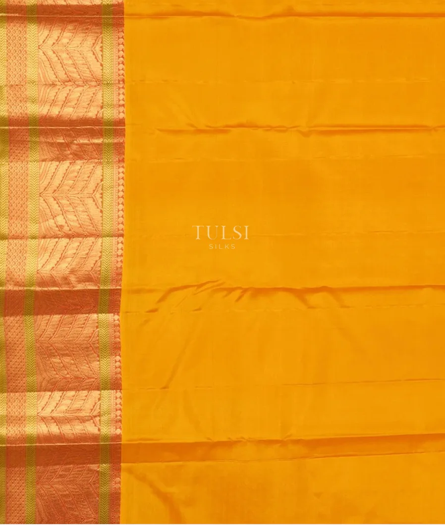 Yellow Soft Silk Saree T4300443