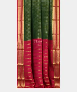 Green Mysore Silk Saree T4694032