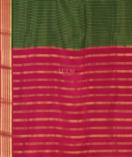 Green Mysore Silk Saree T4694034