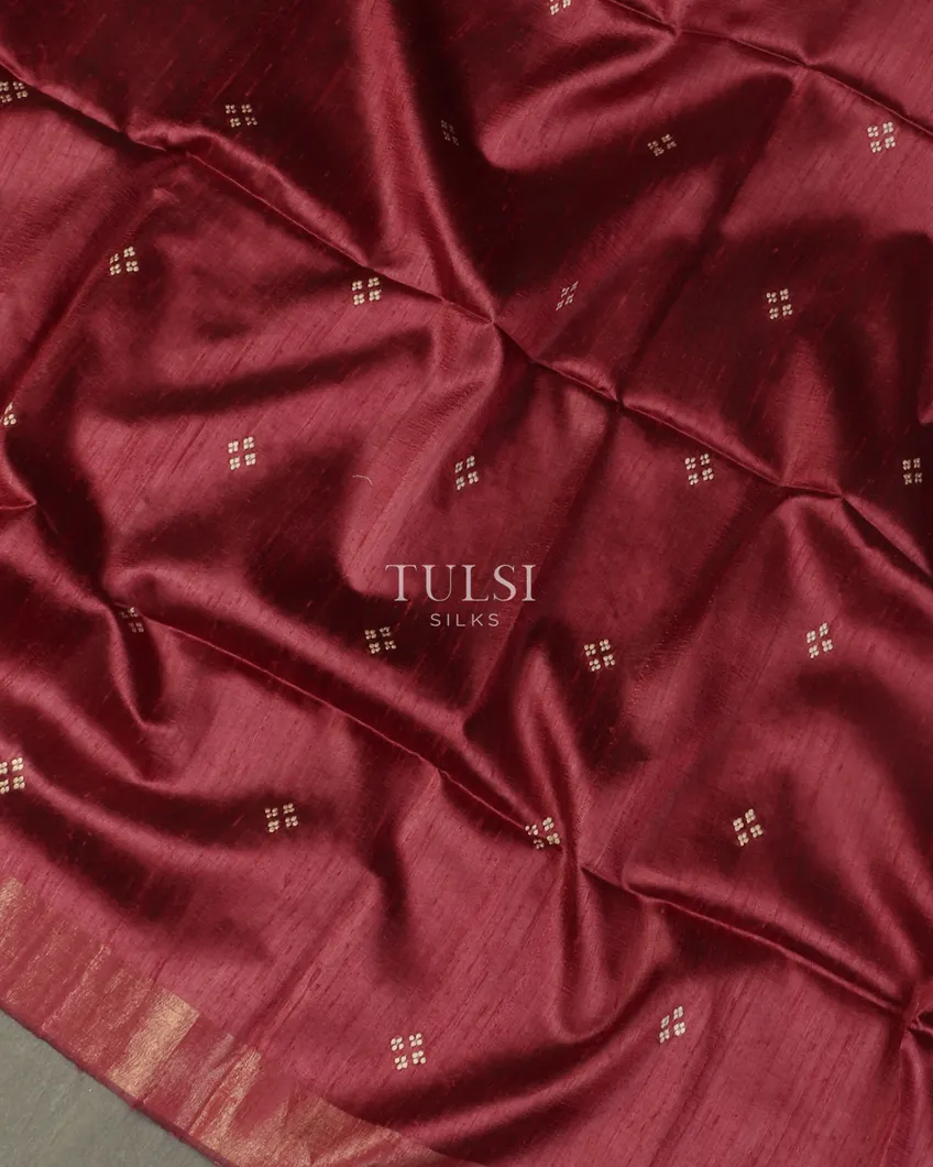 burgundy-tussar-printed-saree-t497048-t497048-d