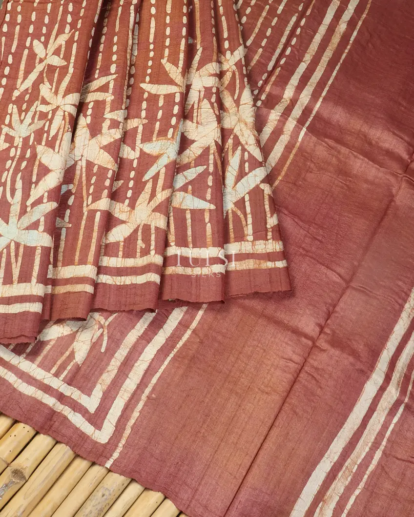 brownish-red-tussar-batik-printed-saree-t497184-t497184-b