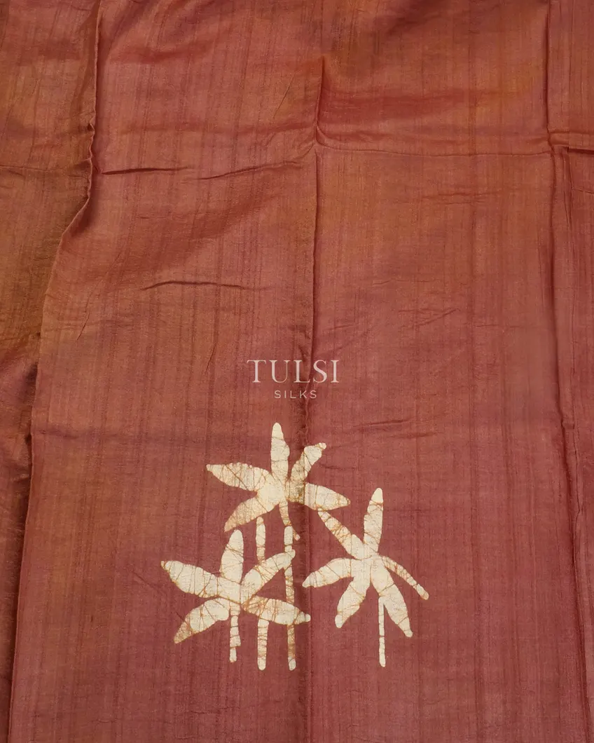 brownish-red-tussar-batik-printed-saree-t497184-t497184-c