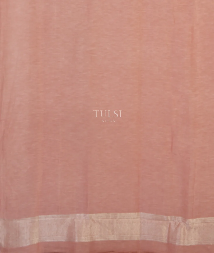 Pink Banaras Linen Saree T4776003