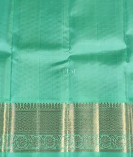 Peach Handwoven Kanjivaram Silk Pavadai T4995152