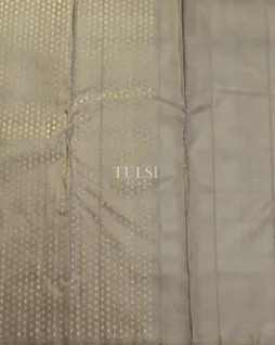 Grey Handwoven Kanjivaram Silk Saree T4808653