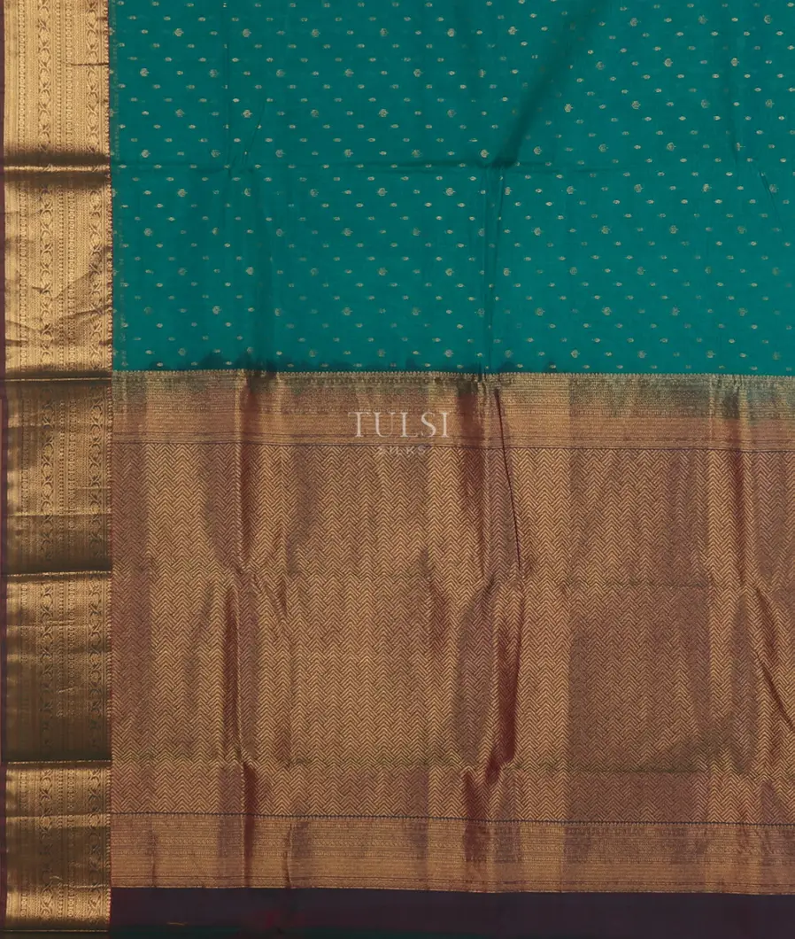 Blue Silk Cotton Saree T4830054