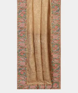 Gold Tissue Organza Saree T4831742