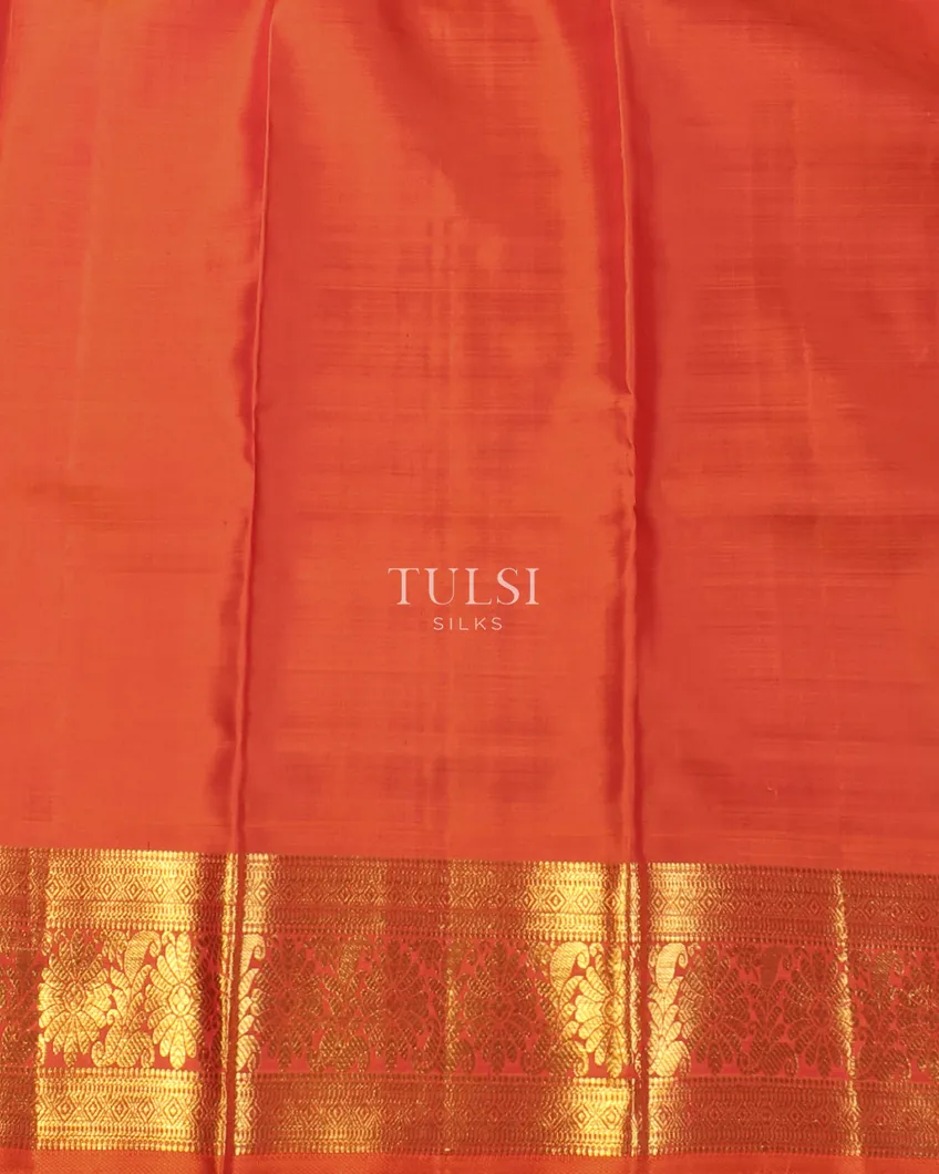 Grey Handwoven Kanjivaram Silk Pavadai T4995453