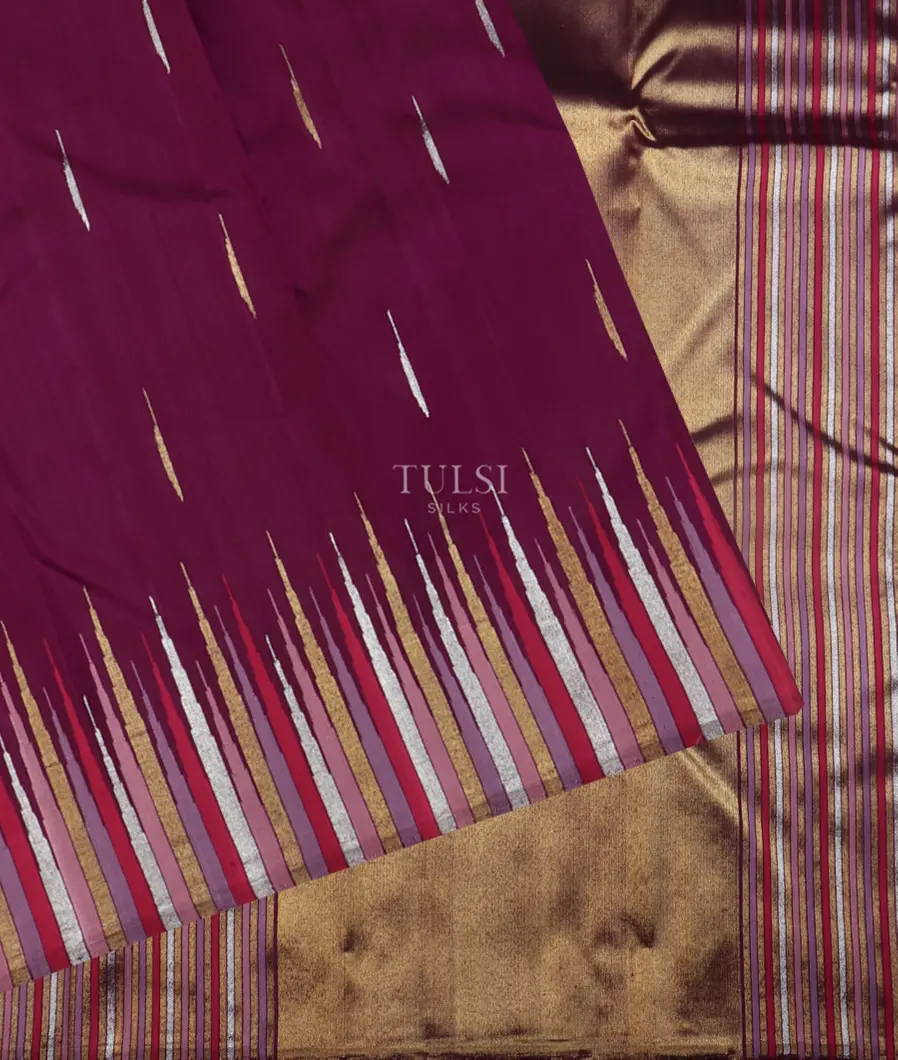 Purple Kanjivaram Silk Saree T5009922