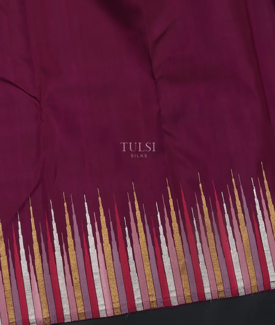 Purple Kanjivaram Silk Saree T5009923