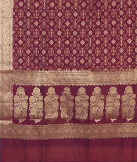 Purple Banaras Cotton Saree T4888084