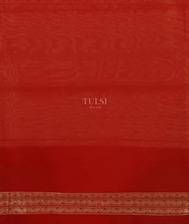 Red Banaras Cotton Saree T4963983