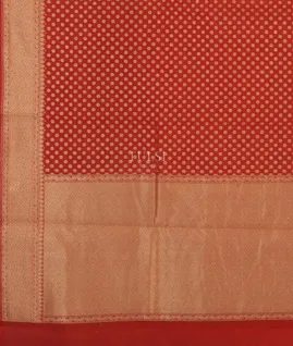 Red Banaras Cotton Saree T4963984