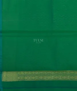 Green Banaras Cotton Saree T4620613