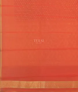 Peach Banaras Cotton Saree T3991843