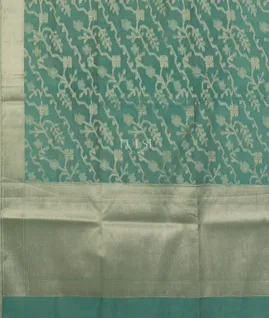 Blue Banaras Cotton Saree T4888284