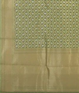 Green Banaras Cotton Saree T4623274