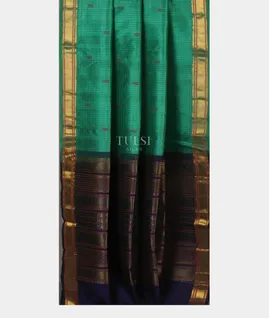 Green Silk Cotton Saree T4969052