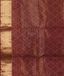 Brown Silk Cotton Saree T5018993